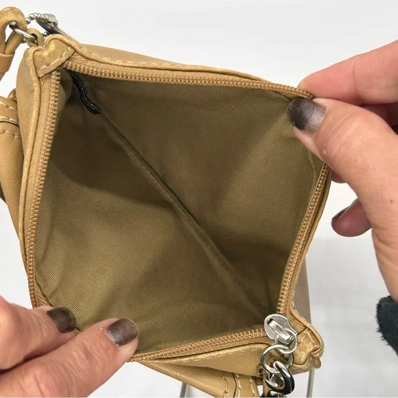 Coach Tan Leather Wristlet Wallet - Picture 4 of 14